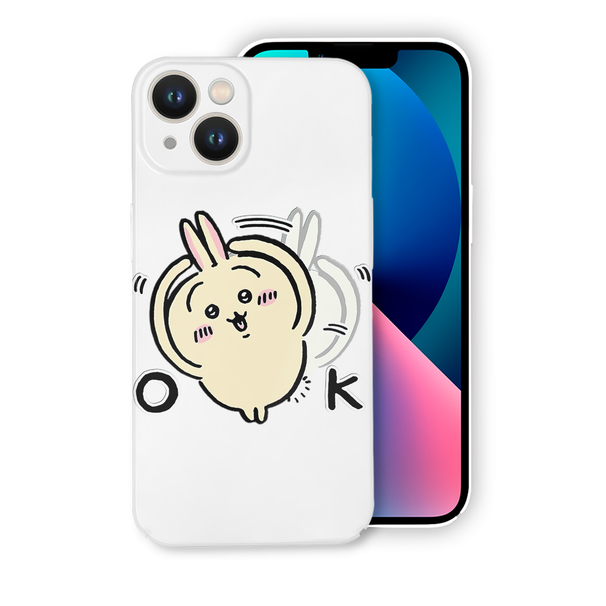 （画像用） ちいかわ うさぎ Chii-kawa usagi 【iPhone 14シリーズ対応】ハードケース